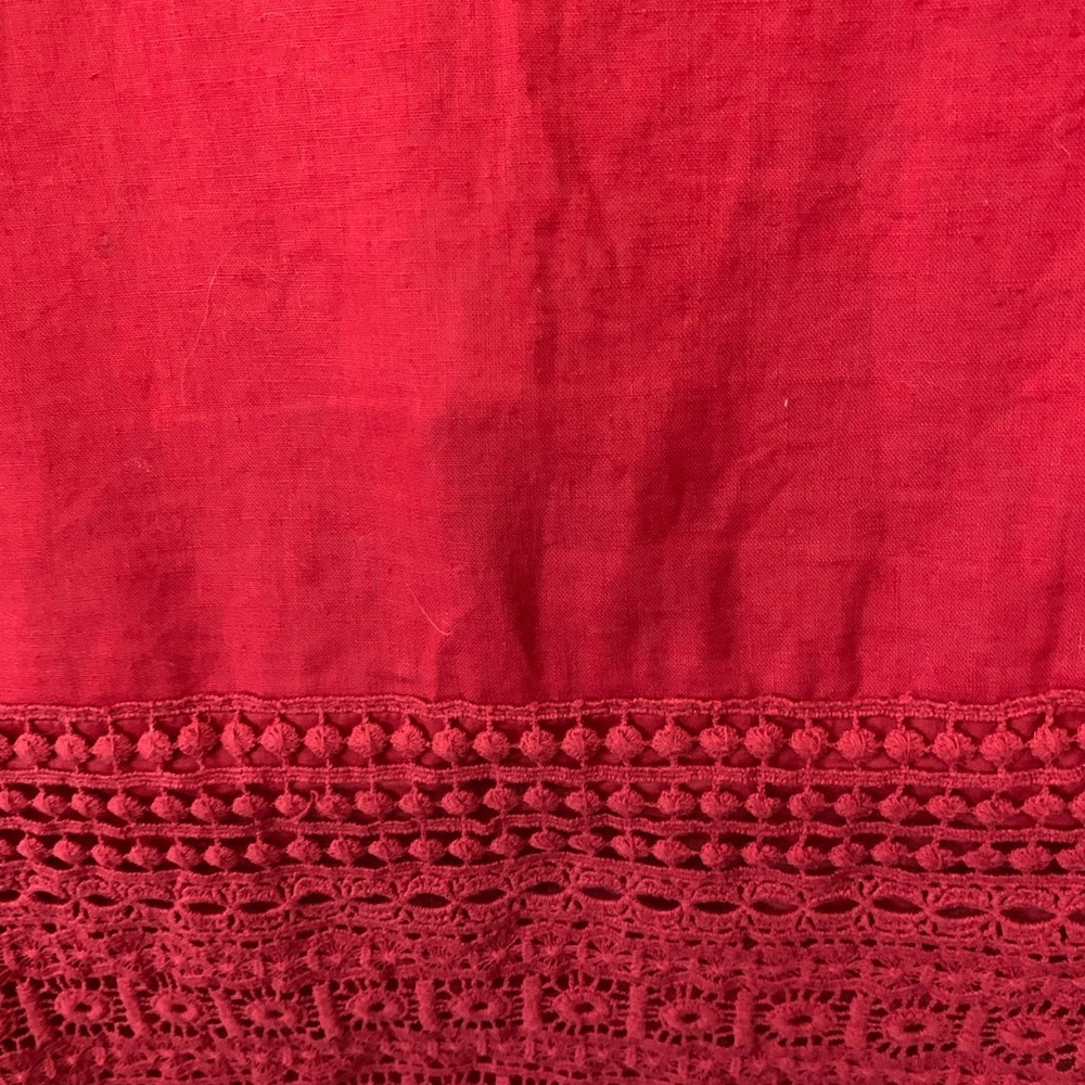 Cold water Creek Linen Blend Embroidered Dress L - Picture 3 of 7